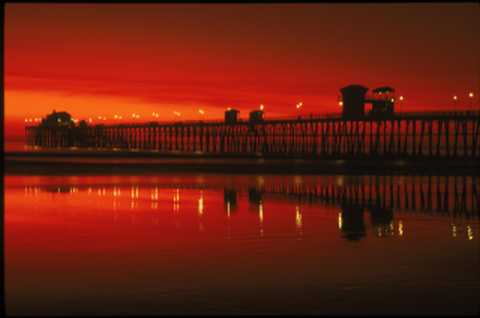 california beach sunset. Oceanside sunset