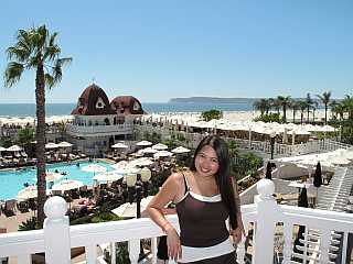 Hotel Del Coronado red roof balcony