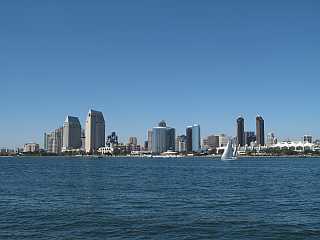 San Diego skyline from Coronado Island