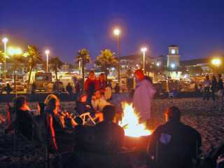 Huntington Beach bonfire